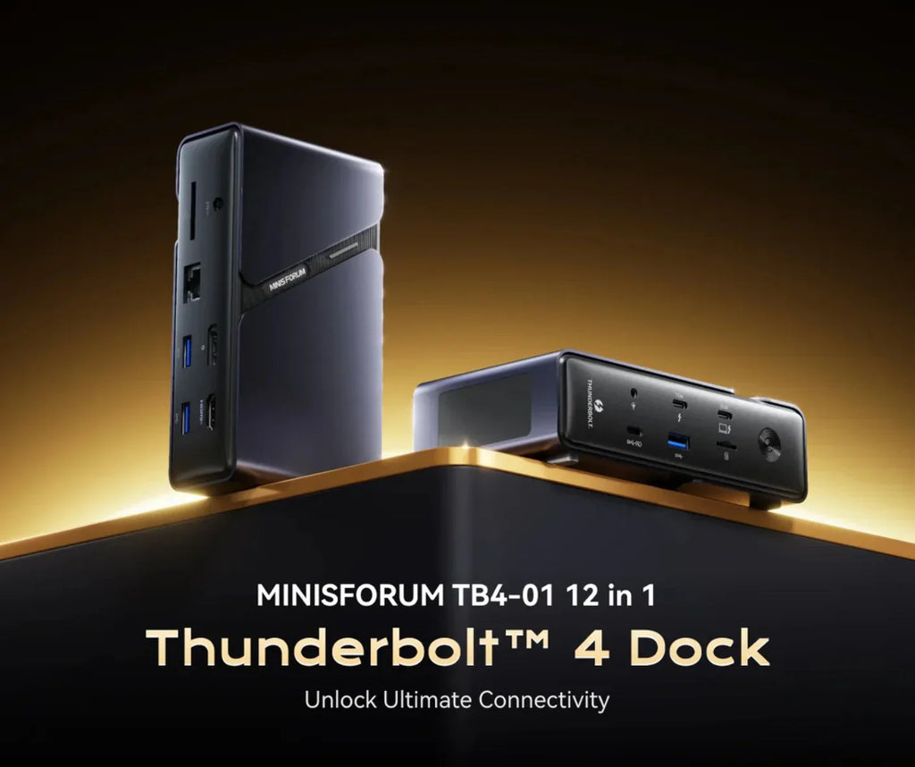 MINISFORUM Introduces TB4-01 Thunderbolt 4 Expansion Dock for $199