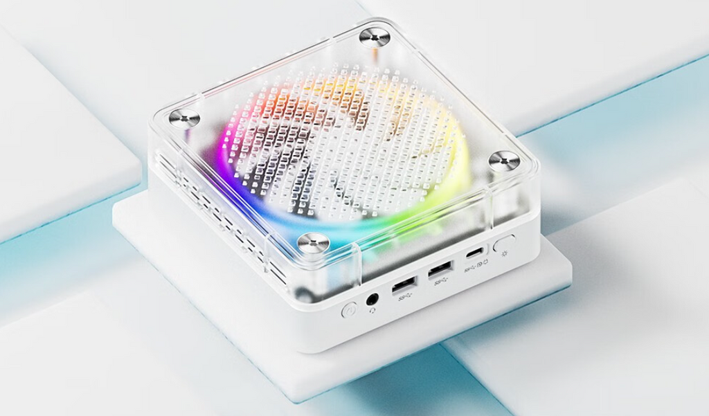 Tianbei MN5X Transparent Mini-PC mit Ryzen 7-7735HS Eine stilvolle Mischung aus Leistung und Ästhetik
