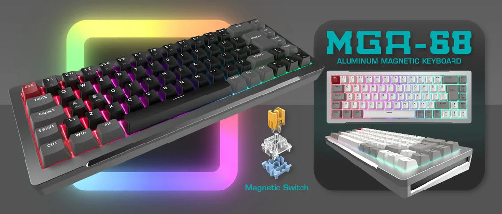 RAIJINTEK Expands Into Peripheral Market with MGA-68 Magnetic Switch Mechanical Keyboard