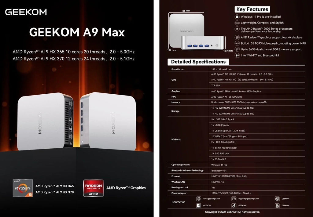 GEEKOM Unveils Three New Mini PCs at CES 2025, Featuring High-Performance Processors