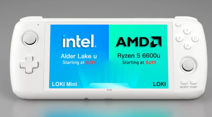 AYN LOKI Windows Handheld Game Console will have Intel and AMD CPUs versions starting at $299
