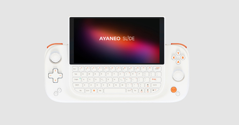 AYANEO Slide ist ein aktualisiertes Design einer tragbaren Konsole mit einer einziehbaren RGB-Tastatur