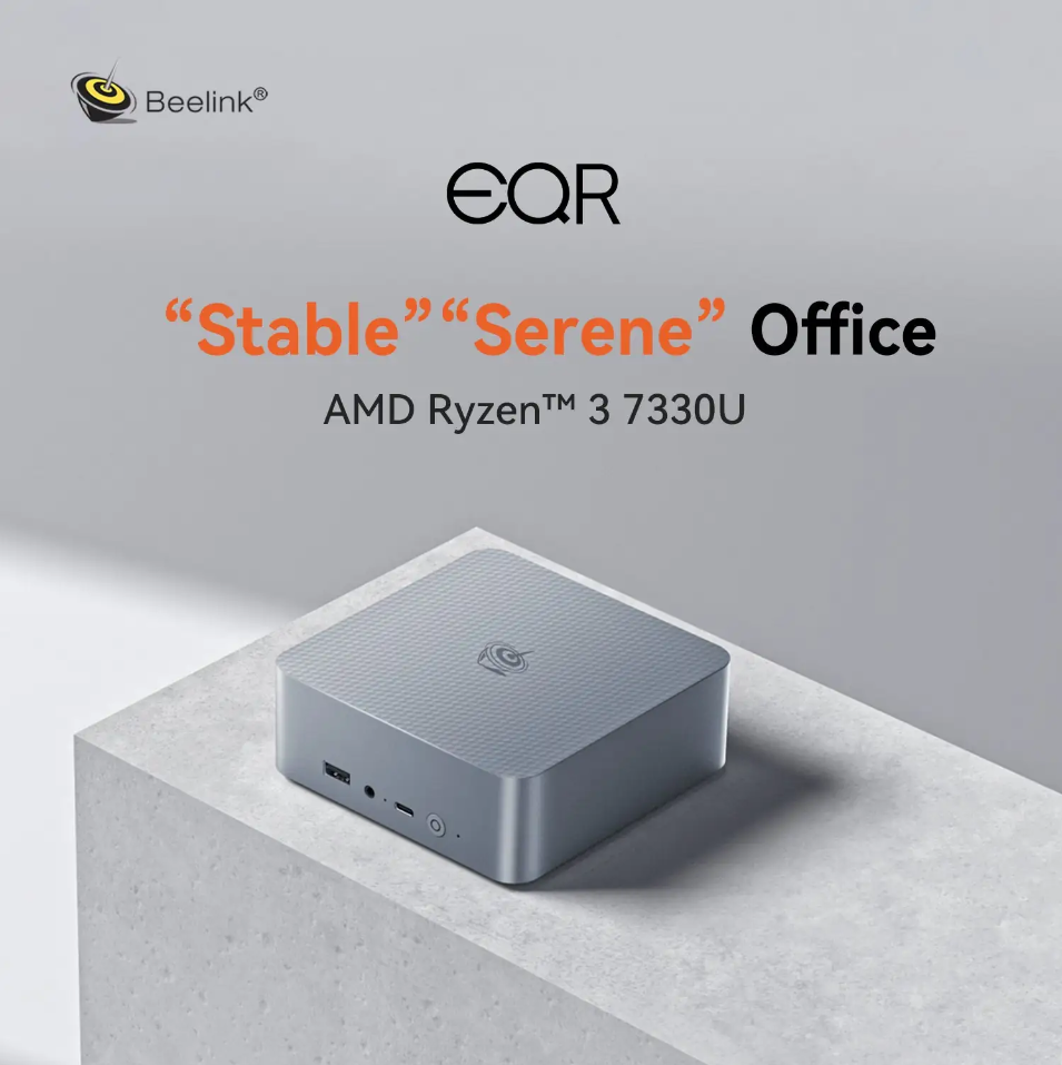 Beelink EQR5 Mini PC Launches With AMD Ryzen 3 7330U and Dual SSD Slots