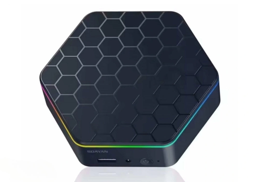 SZBox präsentiert den N6 Mini-PC mit sechseckigem Design und RGB-Beleuchtung