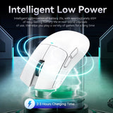 ATTACK SHARK X11 Leichte kabellose Gaming-Maus mit RGB-Hintergrundbeleuchtung und Aufladen, bis zu 22.000 DPI, optischer Sensor PAW3311 
