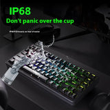 ANTGAMER AGK75 Mechanische Tastatur Magnetschalter Drei Modus Kabellos 81 Tasten RGB Hot Swap Dichtung 