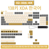 140 keys PBT Keycaps XDA Profile ISO layout Spanish Russian Japanese Korean French Key caps For Cherry MX Mechanical Keyboard