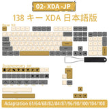 140 keys PBT Keycaps XDA Profile ISO layout Spanish Russian Japanese Korean French Key caps For Cherry MX Mechanical Keyboard