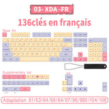 140 keys PBT Keycaps XDA Profile ISO layout Spanish Russian Japanese Korean French Key caps For Cherry MX Mechanical Keyboard