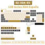 140 keys PBT Keycaps XDA Profile ISO layout Spanish Russian Japanese Korean French Key caps For Cherry MX Mechanical Keyboard