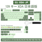 140 keys PBT Keycaps XDA Profile ISO layout Spanish Russian Japanese Korean French Key caps For Cherry MX Mechanical Keyboard