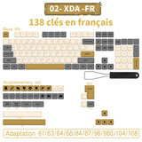 140 keys PBT Keycaps XDA Profile ISO layout Spanish Russian Japanese Korean French Key caps For Cherry MX Mechanical Keyboard