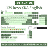 140 keys PBT Keycaps XDA Profile ISO layout Spanish Russian Japanese Korean French Key caps For Cherry MX Mechanical Keyboard