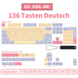 140 keys PBT Keycaps XDA Profile ISO layout Spanish Russian Japanese Korean French Key caps For Cherry MX Mechanical Keyboard