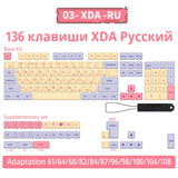 140 keys PBT Keycaps XDA Profile ISO layout Spanish Russian Japanese Korean French Key caps For Cherry MX Mechanical Keyboard