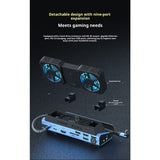 10-in-1 Gaming Console Dock for GPD WIN 4 (2025)  Portable Detachable Hub