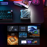 Chatreey AN3 Mini PC R7 7840HS 780M Colorful Lighting Gaming Desktop Computer Wifi6 BT 5.0