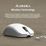 Lamzu MAYA X Kabellose Gaming-Maus PAW3950 Nordic52840 8K Abfragerate 750IPS 30K DPI 2,4G AURORA 47G Leichtgewicht 