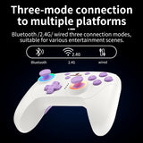 ANBERNIC RG P01  Gamepad Wired Wireless Bluetooth RGB Hall Effect Joystick Game Controller for PC Android IOS Steam