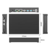 Higole F9B Pro Mini PC 7' N100 Windows 11 WiFi5 BT5.0 Touch Screen Tablet 5000mAh Desktop Industrial Computer