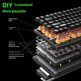 ANTGAMER AGK75 Mechanische Tastatur Magnetschalter Drei Modus Kabellos 81 Tasten RGB Hot Swap Dichtung 