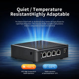 Chatreey Fanless Industrial MR03 Mini PC intel N2840 Desktop Computer 4*Intel LAN i211 for Pfsense Firewall Soft Router