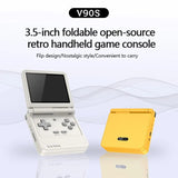 Powkiddy V90s Retro Flip Handheld Game Console