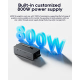 [US EU Warehouse]AOOSTAR AG01/ AG02 EGPU Dock with OCulink Port Built-in Huntkey 800W Power Supply Supports TGX interface hot-swap
