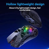 AULA SC620 Wireless Gaming Mouse 3-Mode Bluetooth Rechargeable Lightweight with RGB Lighting