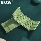 B.O.W  Mini Keyboard Bluetooth Connected to Tablets / Phone  iOS Windows Android System Support Pocket Size Folded Style
