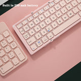 B.O.W  Mini Keyboard Bluetooth Connected to Tablets / Phone  iOS Windows Android System Support Pocket Size Folded Style