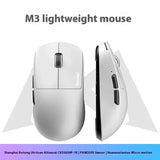Monka M3 Wireless Mouse Bluetooth Three Mode Ergonomics Paw3395 Long Endurance Lightweight
