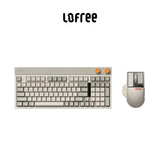 New Lofree Block Wireless Mechanical Gamer Keyboard Retro 98keys 3 Mode Gasket Keyboard Hot-Swap Block Gaming Keyboard Laptop PC