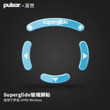 Pulsar SuperGlide Glasfaser-Mausfüße, Pads, Gleiter für GPX Razer Model O 