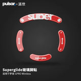 Pulsar SuperGlide Glasfaser-Mausfüße, Pads, Gleiter für GPX Razer Model O 
