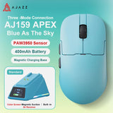 AJAZZ AJ159 APEX/AJ159P Kabellose Gaming-Maus mit RGB-Magnetladestation, leicht 