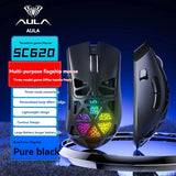 AULA SC620 Wireless Gaming Mouse 3-Mode Bluetooth Rechargeable Lightweight with RGB Lighting