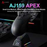 AJAZZ AJ159 APEX/AJ159P Kabellose Gaming-Maus mit RGB-Magnetladestation, leicht 