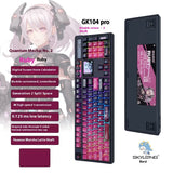 SKYLOONG GK104Pro Customized Mechanical Keyboard Three Mode Gasket Hot Plug Three Knob Voice