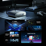 GTBOX  Intel 1235U i7 1255U TK12F Fanless Mini PC Gaming Desktop Computer 3x4K@60GHZ  Support NVME SSD