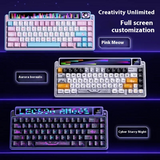 LEOBOG AMG65 Mechanical Keyboard With TFT LED Screen 3mode RGB Hot Swap