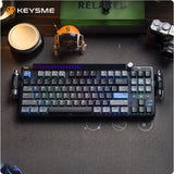 KEYSME Lunar01 Mechanical Keyboard Wireless 2.4G Bluetooth Gpro3.0 Linear Switch