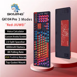 SKYLOONG GK104Pro Customized Mechanical Keyboard Three Mode Gasket Hot Plug Three Knob Voice