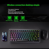ANTGAMER AGK75 Mechanische Tastatur Magnetschalter Drei Modus Kabellos 81 Tasten RGB Hot Swap Dichtung 