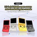 Powkiddy V90s Retro Flip Handheld Game Console